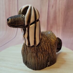 Ceramic Afghan Hound Figurine